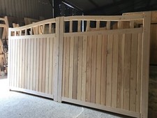 Wooden Driveway Gates Arch Top