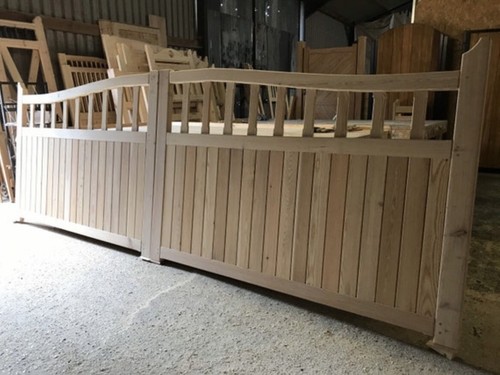 Wooden driveway gates - wooden,