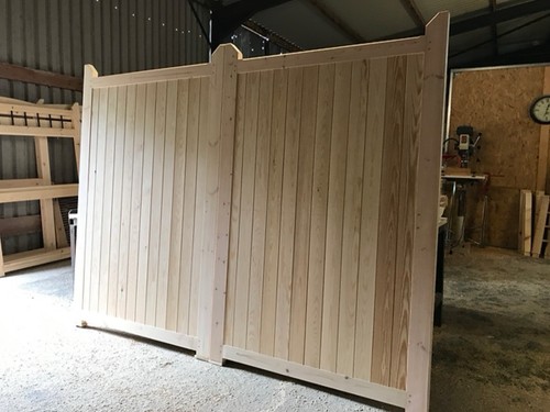 Wooden driveway gates flat - wooden, top