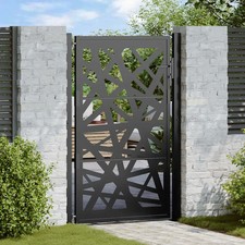VidaXL Garden Gate Black